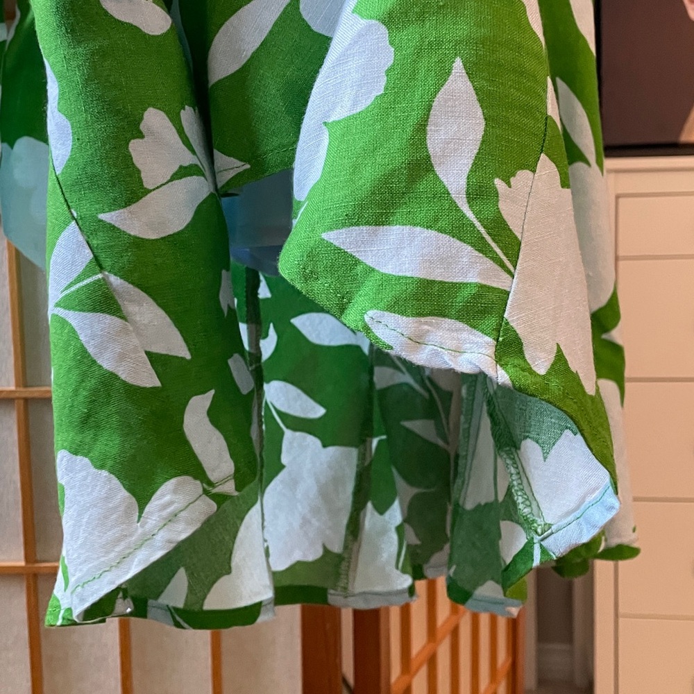 Kate Spade x Target Classic Rose Linen Top M & Fit Flare Midi Skirt M NWT Set - Picture 6 of 17